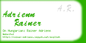adrienn rainer business card